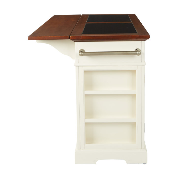 Charlton Home® Bunbury Wood Kitchen Island & Reviews Wayfair